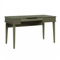 Bureau 120 x 60 x 75 cm en bois vert avec tiroir style contemporain